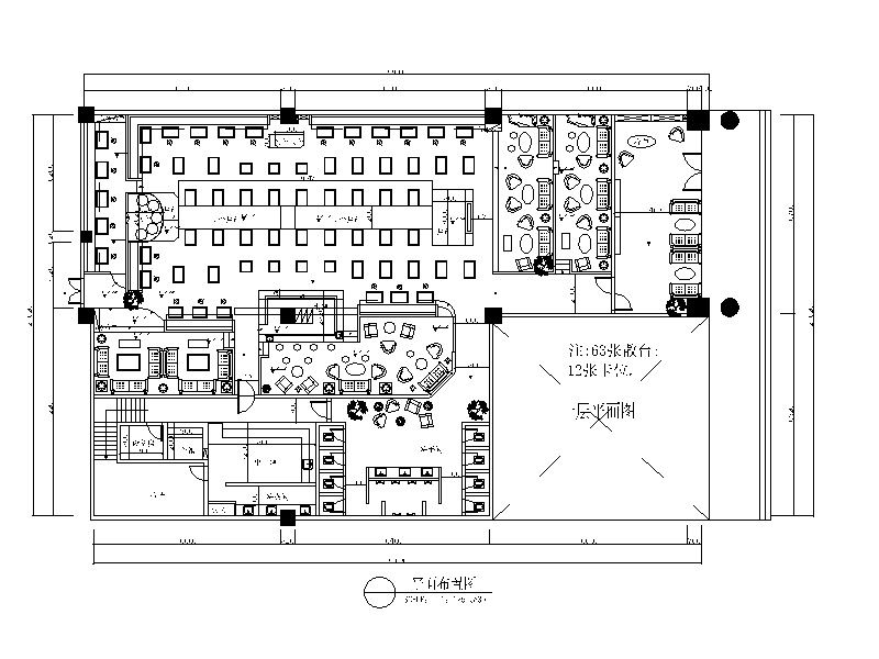 现代风格酒吧全套CAD施工图（含效果图）