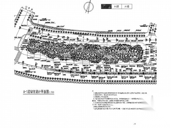 [深圳]景观大道全套园林绿化施工图（附苗木汇总表） 景观 规划设计