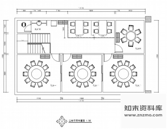 某二层餐馆设计装修图