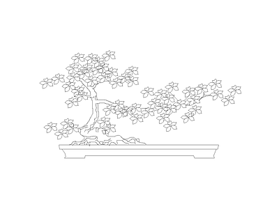 种绿植盆栽图块 陈设