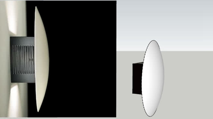 壁灯 草图大师模型