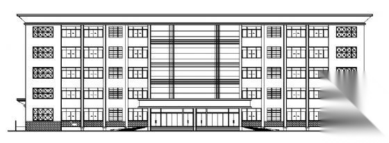 郑州某大学五层写字楼建筑施工图