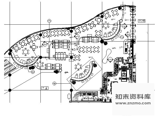 施工图北京五星酒店全日餐厅施工图