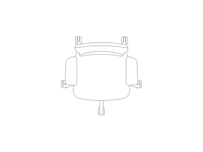 椅子 班台办公桌图块