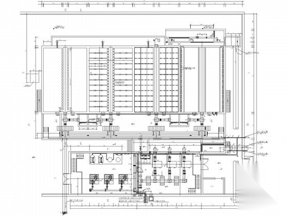 V型滤池工艺图纸 建筑给排水 给排水图