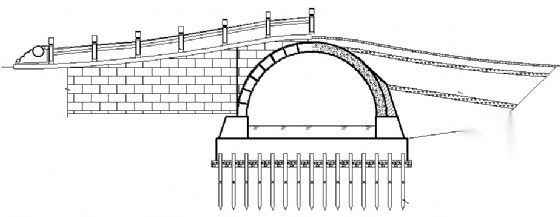 某拱桥建筑施工图