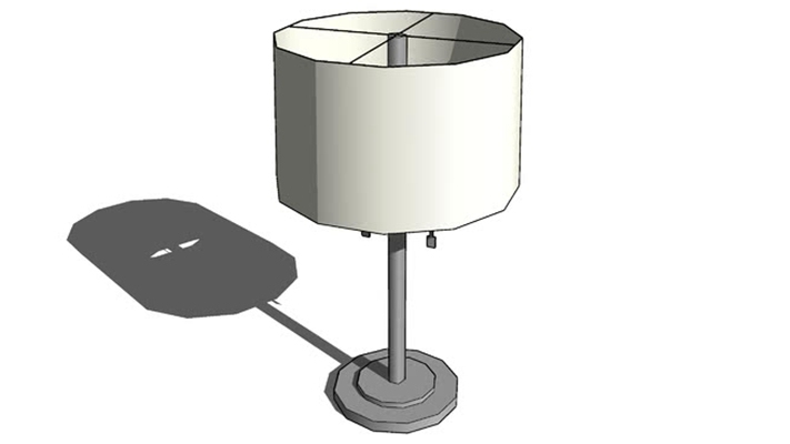 台灯 草图大师模型
