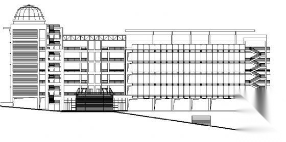 清华中学科技楼建筑施工图