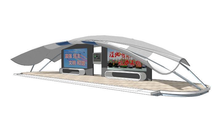 宣传栏广告栏等候车亭公交站台简约书屋饰品 其他 熨斗 烤炉 帐篷