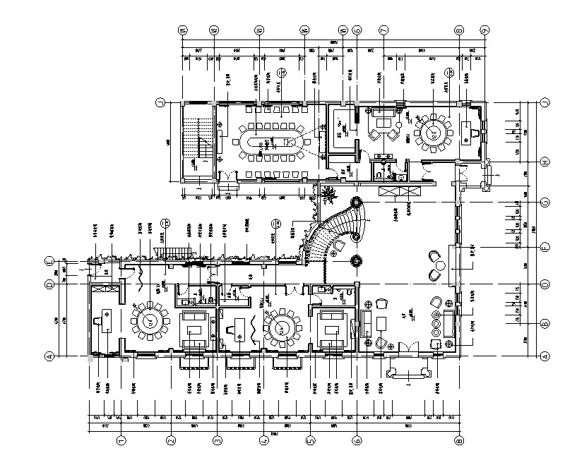 新中式禅意风格休闲会所空间设计施工图（附效果图）