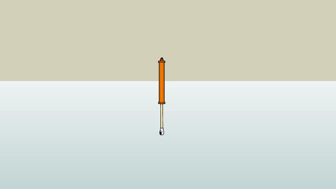 液压缸三维模型 火柴 铅笔 圆规 杆 刷子