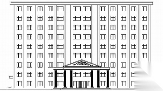 [本科毕业设计]某九层框架办公楼建筑结构方案图