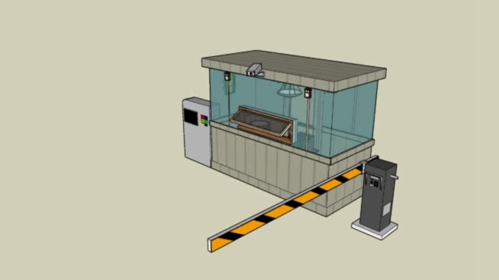 自动收费机 草图大师模型