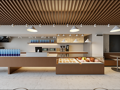 现代奶茶店