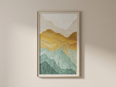 山水设计挂画挂画