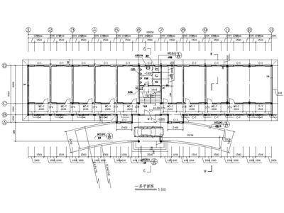 二层办公楼砖混结构设计施工图（CAD）