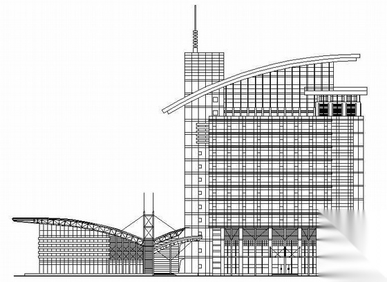 [青岛]某汽车东站建筑扩初图