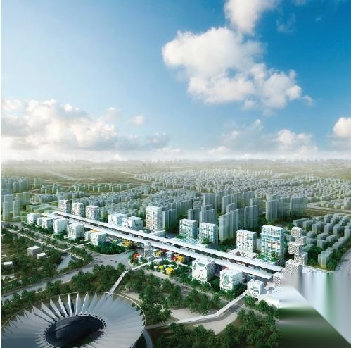 [广东]镂空立面综合性文化中心建筑设计方案文本