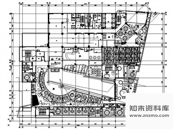 施工图上海时尚街区餐饮店装修图