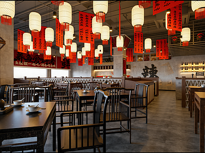 工业风火锅店