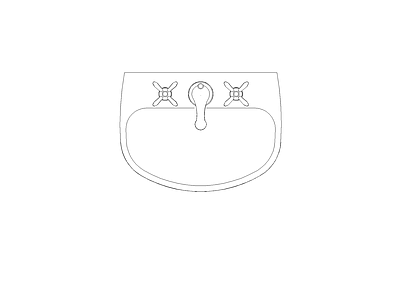 卫浴设施 精品室内家具图块施工图