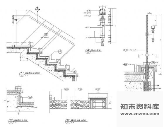 图块/节点玻璃楼梯详图