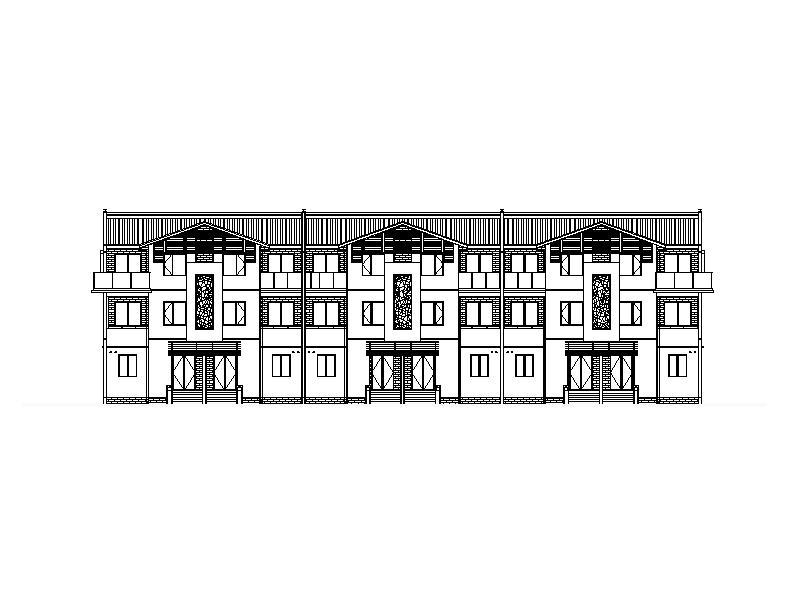 [江苏]大型设计院江南风格新中式住宅别墅区施工图（全...