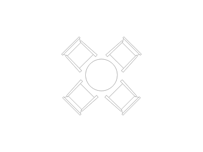 桌椅 金螳螂标准图块施工图平面图块