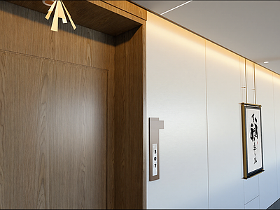 新中式电梯厅