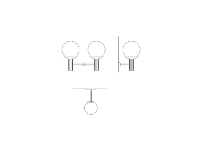 灯具图块 卫生间电器洁具厨具灯具施工图
