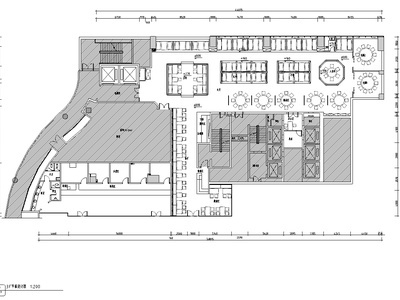 新疆乌鲁木齐720㎡餐饮空间施工图 效果图
