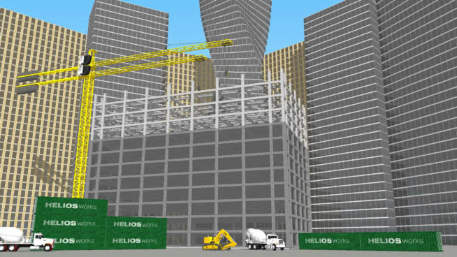施工现场 大厦 建筑 室外 街景 其他