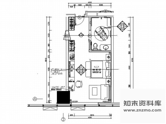 施工图河北某五星级豪华酒店无障碍房室内装修施工图
