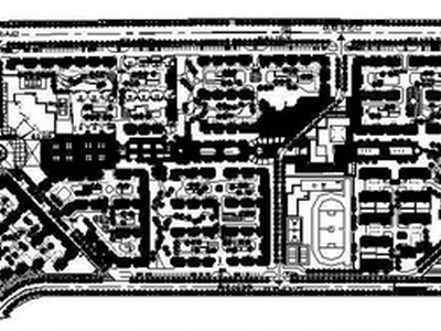 东情苑住宅小区景观规划设计平面图 规划平面图
