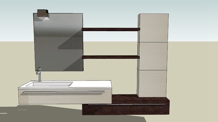 洗手台 草图大师模型