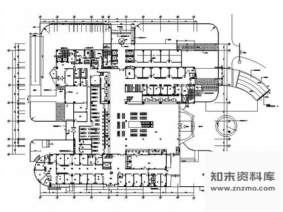 施工图南京现代风格典型花园式三级甲等医院门诊综合楼装修施工图