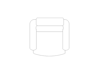 沙发 平立面图图块平面图块