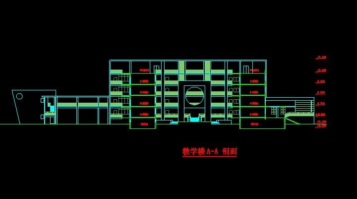行政楼、教学楼建筑施工图图纸