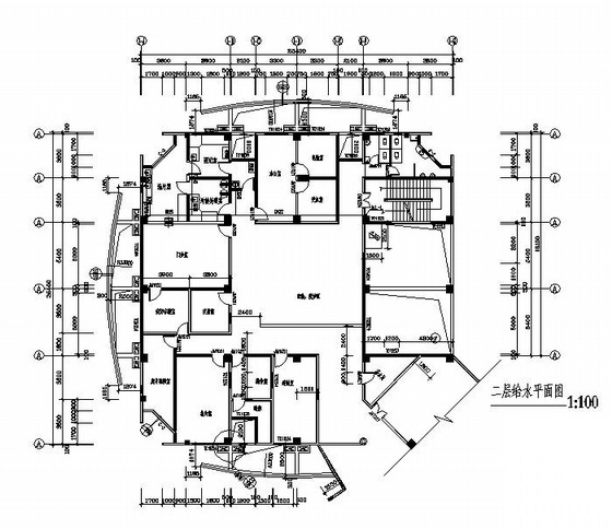 某市疾控中心给排水设计图 建筑给排水 给排水图