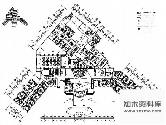 施工图安徽某连锁大酒店局部装修图