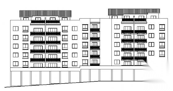 荣泰春天某七层住宅楼建筑施工图