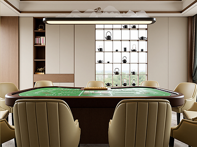 现代棋牌室