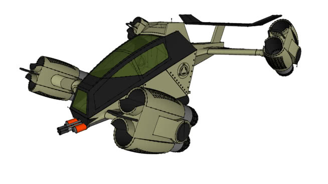 G.I.Joe QuadHawk（概念） 机械 防弹背心 机器 半履带 降落伞