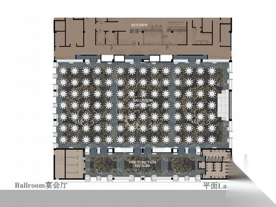 [云南]少数民族特色酒店宴会厅施工图（含方案图）