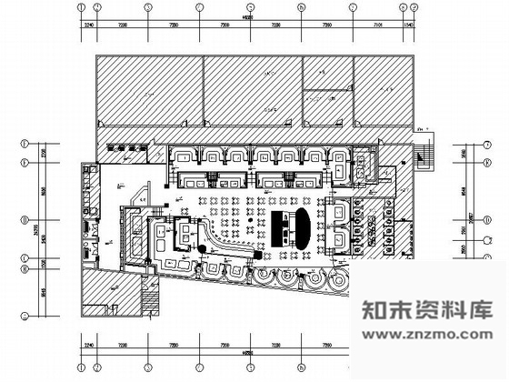 施工图福州时尚特色酒吧装修施工图