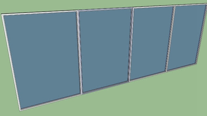平开窗 草图大师模型