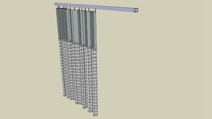 窗帘 草图大师模型