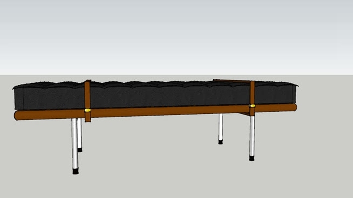 搓背床 草图大师模型