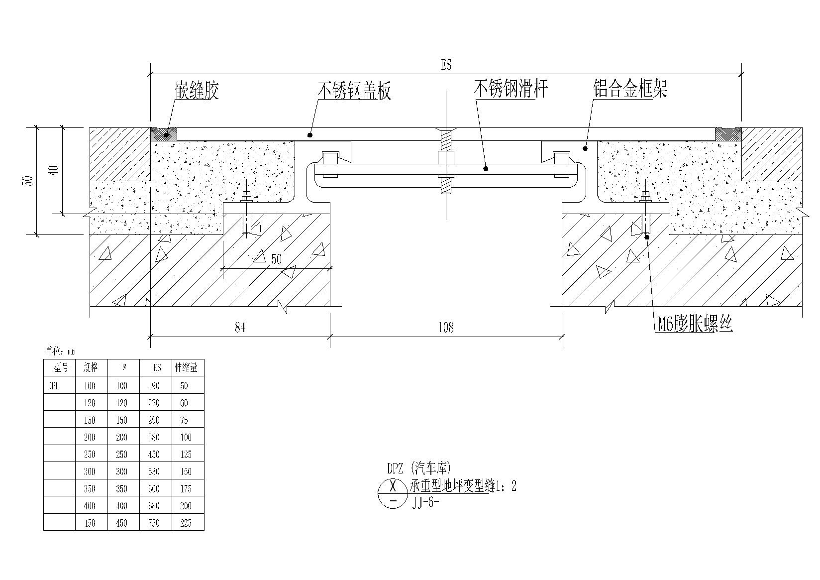 地面常用做法节点 地坪变形缝 伸缩缝等 地面节点