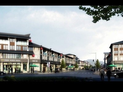 高清特色中式园林风景建筑模型3dmax 居住区景观